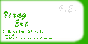 virag ert business card